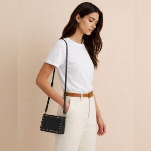 Vince Camuto Studded Black Crossbody Bag